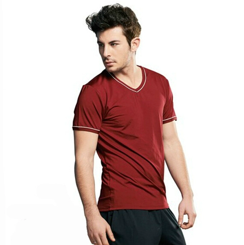 Летняя дышащая быстросохнущая эластичная спортивная футболка для спортзала, для бега, короткий рукав