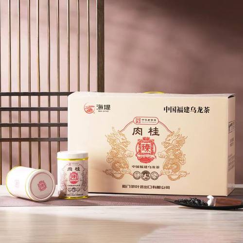 海堤茶叶龙年臻印肉桂乌龙茶岩茶特级足火罐装125g - 图2