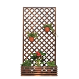 Стеновая комната с твердым деревом Стены висят цветочная подставка декоративная анти -коррозионная деревянная подвеска балкон для цветочного горшка подвесная стойка железной стенд на стене