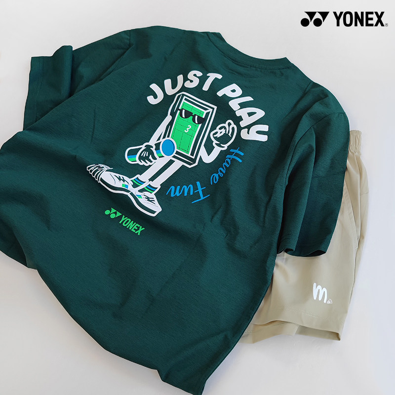 2025秋冬韩国YONEX尤尼克斯新款羽毛球服短袖男女款运动匹克球T40,淘宝优惠券,粉丝福利购,淘宝优惠卷