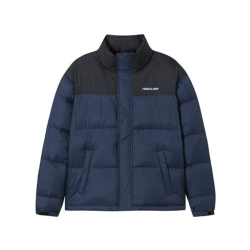 拓路者男羽绒服冬季新款90绒立领防风保暖外套拼色刺绣加厚面包服