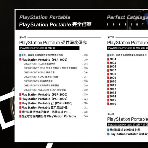 现货正版 PlayStation Portable完全档案 日本官方授权 前田寻之监修 详解PSP游戏机及游戏发展史全彩档案收藏图鉴 精装 纵横 - 图1