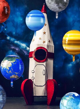 幼儿园走廊吊饰星球火箭灯笼挂饰
