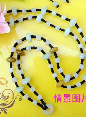 diy天然玉石冰种a货手链散珠