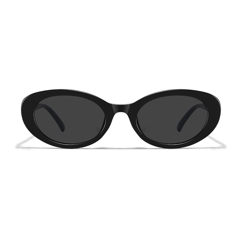 欧美复古小框猫眼墨镜女款2024新款椭圆形高级感网红小脸太阳眼镜-图3