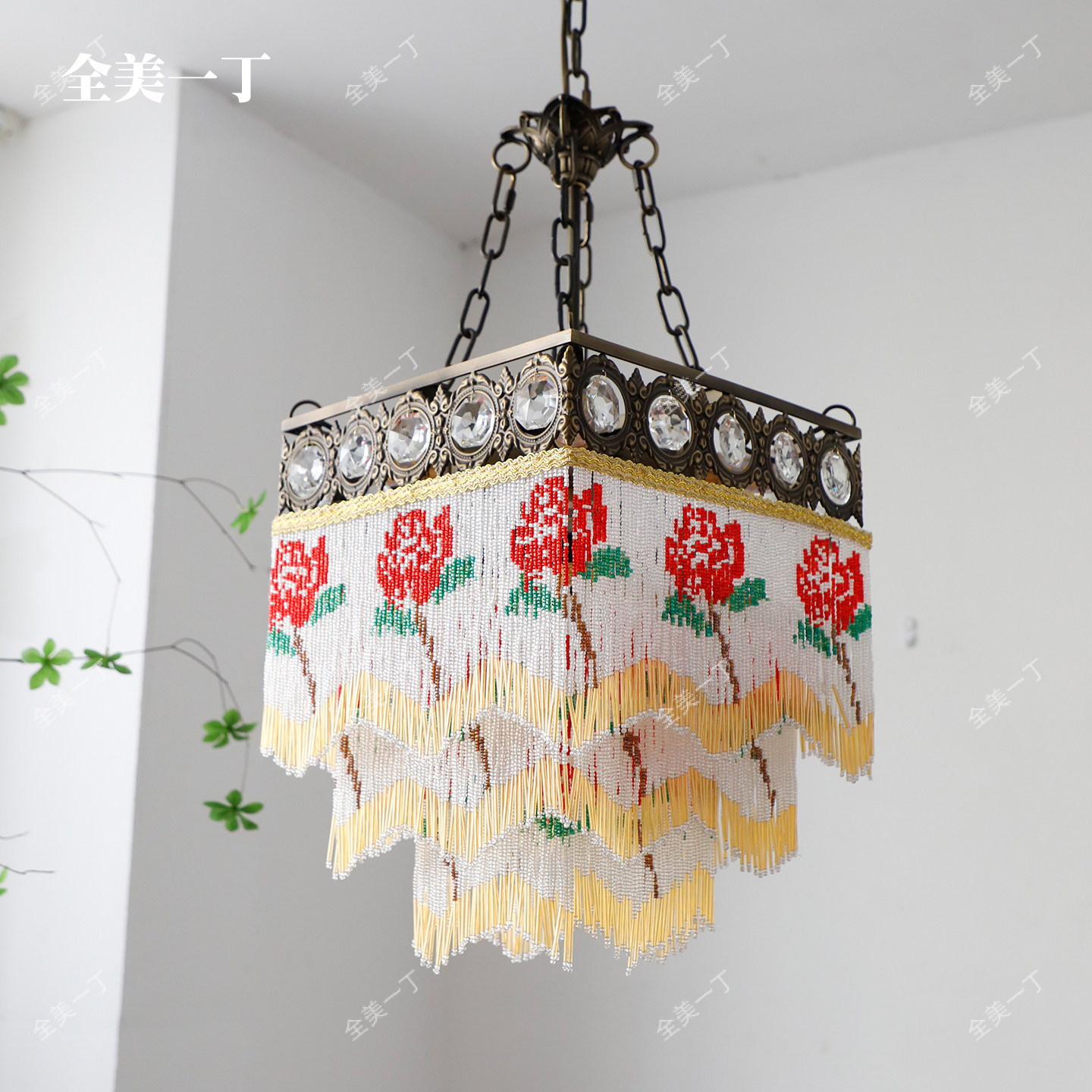 全美一丁 法式复古卧室床头吊灯玫瑰高端设计感书房餐厅小吊灯,淘宝优惠券,粉丝福利购,淘宝优惠卷