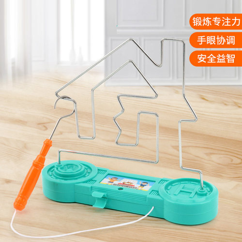 电碰迷宫儿童火线冲击专注力训练电路玩具幼儿园桌面游戏对战通关 - 图0