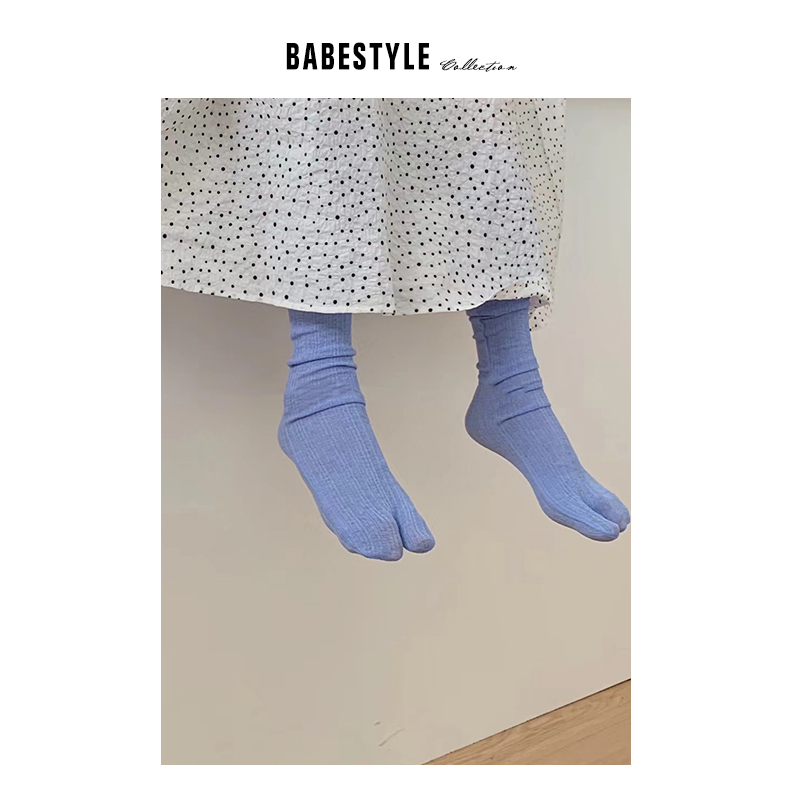 [Babestyle]VOL66 自制~分趾长筒袜子女过膝秋冬季韩版新款堆堆袜