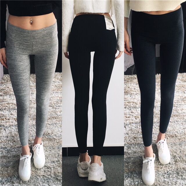 ແອວໃຫຍ່ຍືດຍາວ leggings ແຫນ້ນ