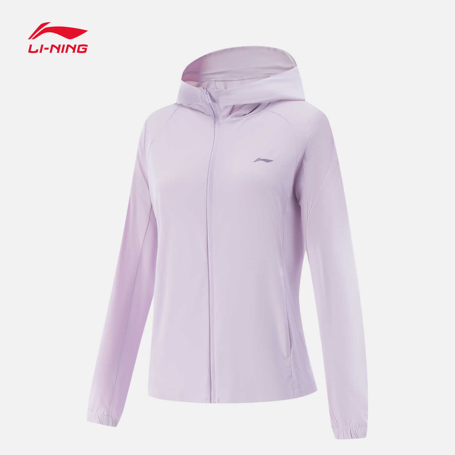 李宁风衣女士2025新款健身系列开衫长袖外套连修身夏季针织运动服 - 图1