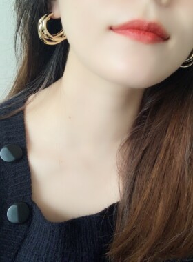 设计c形圆环小众14k真金