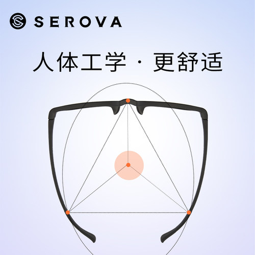 施洛华近视眼镜框青少年超轻TR大脸百搭眼镜架可配防蓝光SF615 - 图3
