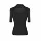 Hepburn style retro elegant square collar T-shirt for women's summer clothing