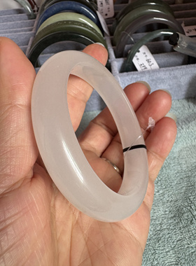 天然天山翠白月光正圈时尚百搭显白气质福镯60圈