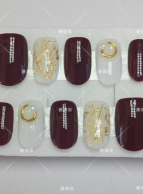 甲片指甲贴片穿戴甲美甲成品手工