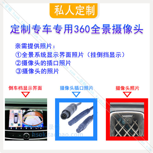 汽车360度全景摄像头通用超高清星光夜视王专用鱼眼超清广角防水 - 图0