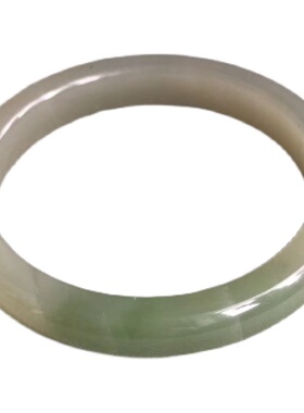 新疆和田玉和田翠青油青手镯玉镯58