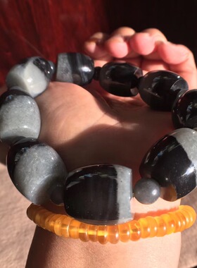 籽料细腻手串桶珠新疆和田玉