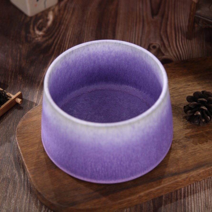 南风雅集 任晓飞手作原矿炭烧钧瓷窑变紫光釉建水水洗笔洗果仓,淘宝优惠券,粉丝福利购,淘宝优惠卷