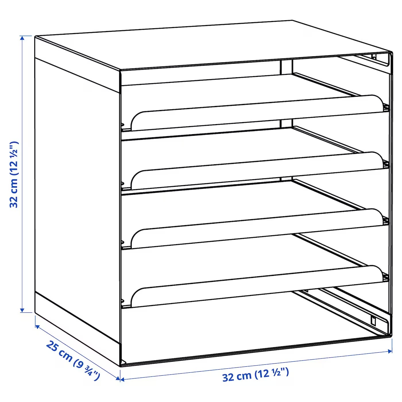 IKEA/宜家国内代购克维索杂志盒2件套白色文件多媒体储藏件杂志架 - 图0