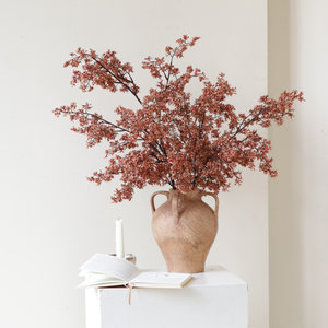 米子家居侘寂风雾凇高品质仿真花假花花瓶摆件客厅插花吧台干花枝