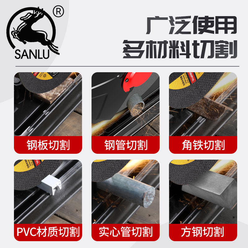 三鹿125*1.2*22角磨机切割片金属不锈钢双网超薄180*1.6抛光砂轮,淘宝优惠券,粉丝福利购,淘宝优惠卷