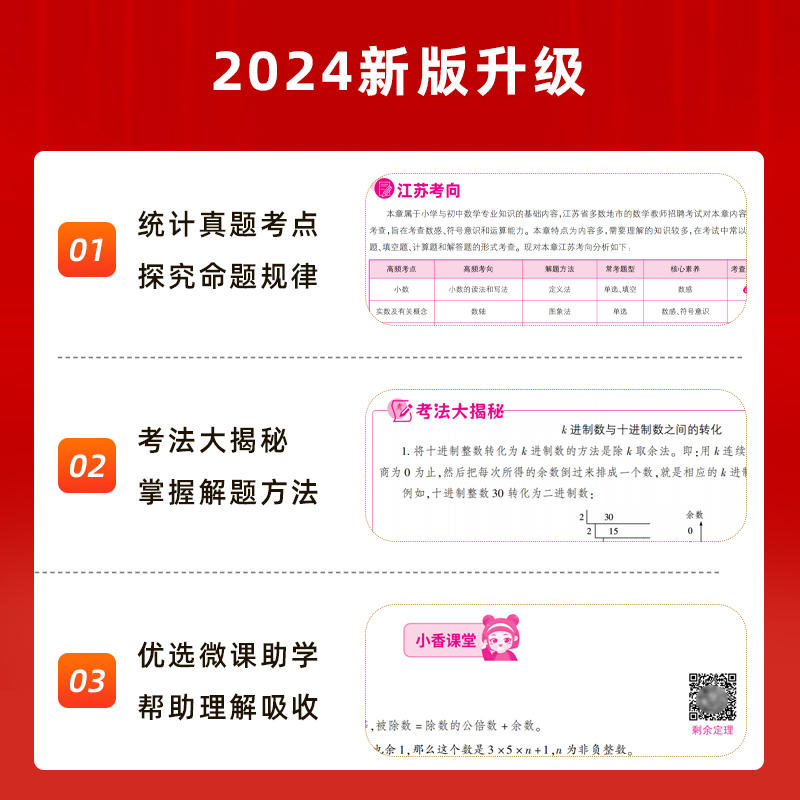 【江苏教师招聘数学教材历年真题及预测卷】山香 2024年江苏省教师招聘 江苏招教师编制考试 江苏教师招聘   中小学通用数学 - 图0