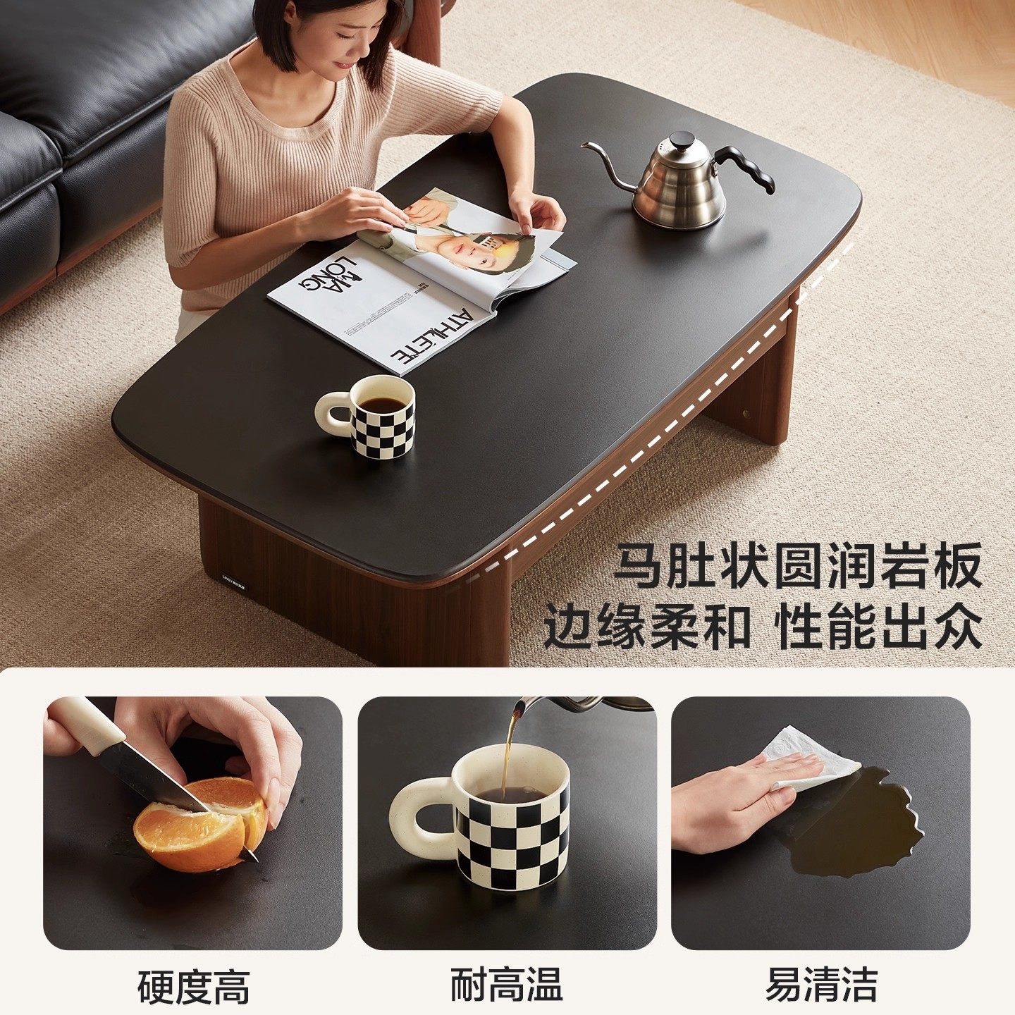 林氏家居中古风客厅电视柜客厅新款茶几边收纳储物柜一体茶几家具,淘宝优惠券,粉丝福利购,淘宝优惠卷