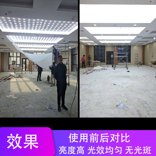 软膜天花LED区块链灯广告卡布灯箱漫反射灯条220V方块户外模组灯 - 图2