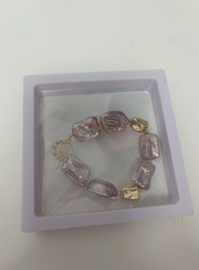 巴洛克天然手链天然珍珠复古女