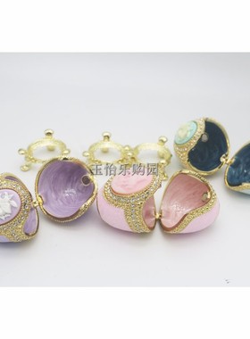 饰品蛋形珍珠耳环牙签罐金属创意