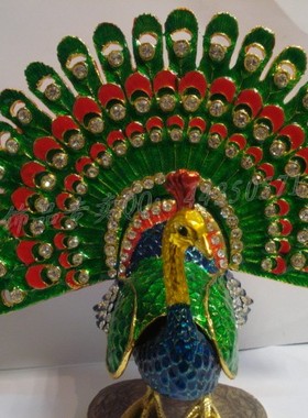 欧式风金属创意结婚礼物孔雀开屏