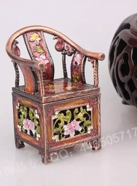 古典风创意仿真桌椅金属工艺品