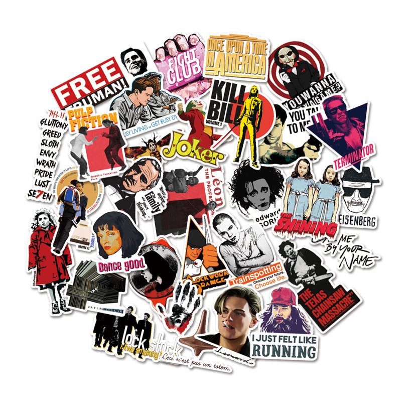 电影周边盗梦空间阿甘正传笔记本自行车电脑手机装饰旅行箱贴纸画,淘宝优惠券,粉丝福利购,淘宝优惠卷