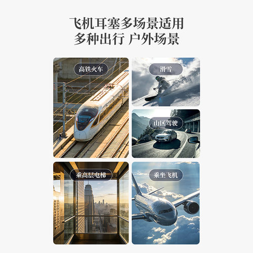 EPC专业飞机耳塞航空飞行耳塞航空减压儿童坐飞机高铁专用防噪音 - 图1