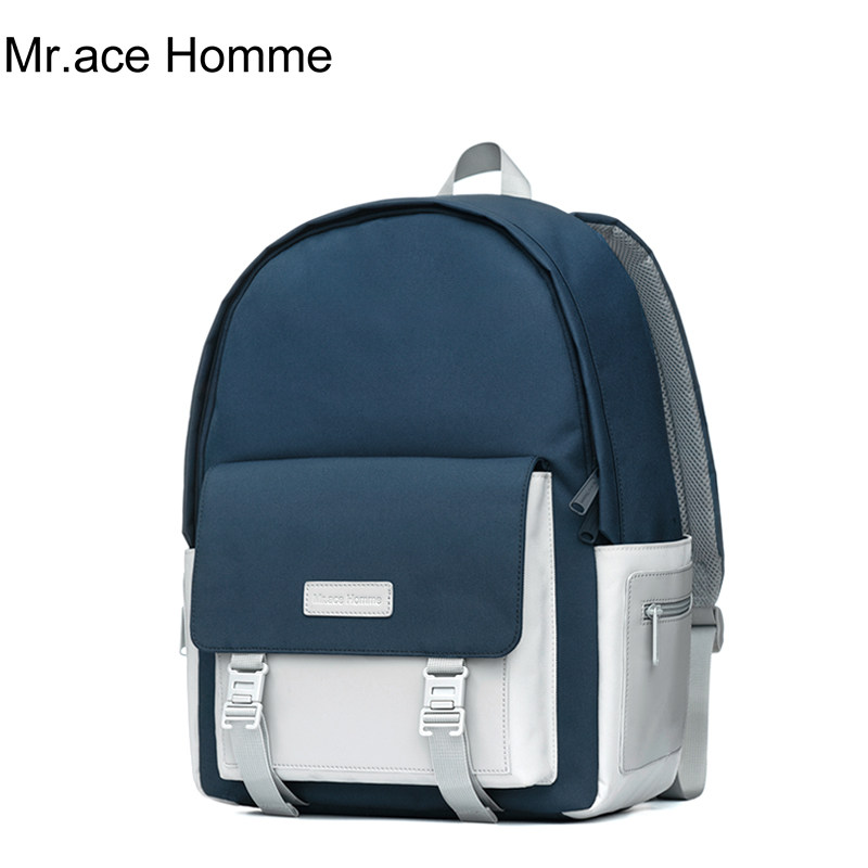 mracehomme高中学生女韩版旅行包 mracehomme双肩背包