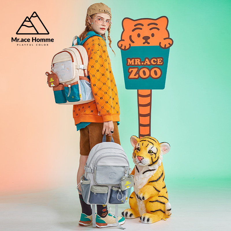 mrace萌虎系列新款原创女双肩包 mracehomme双肩背包