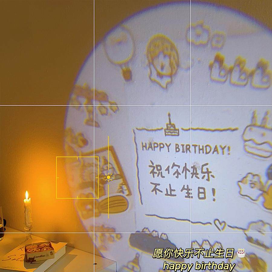 网红ins生日投影灯生日派对氛围感拍照道具实用小众高级创意礼品,淘宝优惠券,粉丝福利购,淘宝优惠卷