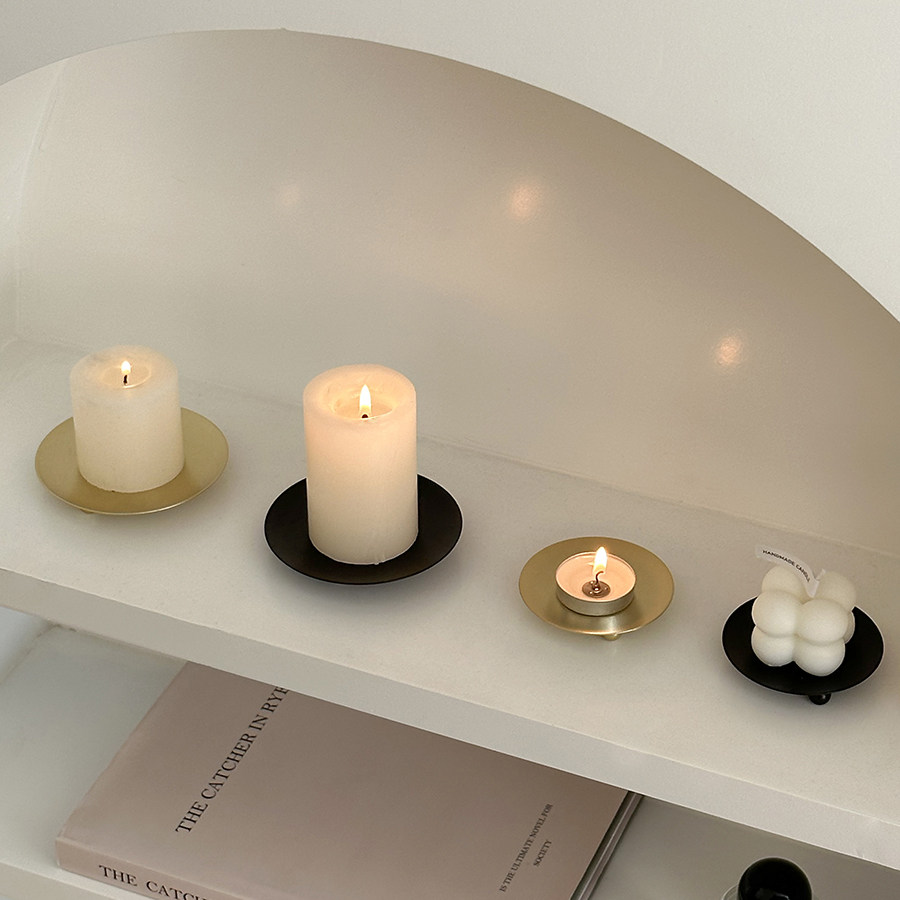 欧式复古铁艺烛台摆件首饰展示收纳盘ins香薰蜡烛氛围感装饰托盘,淘宝优惠券,粉丝福利购,淘宝优惠卷