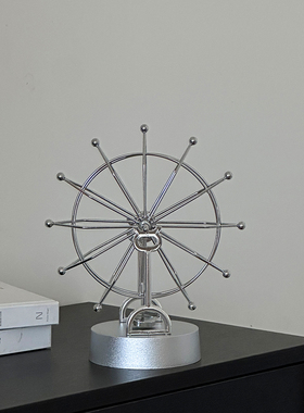 韩系高级感旋转摩天轮摆件桌面装饰摆件摄影棚拍照道具布景办公室