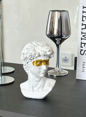 ins风仿石膏树脂大卫摆件北欧风文艺创意雕塑雕像拍摄样板间道具