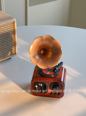 复古怀旧八音盒中古摆件小众高级感音乐盒生日礼物桌面装饰摆件