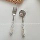 Stainless steel fork gravel ceramic handle Stainless steel fork