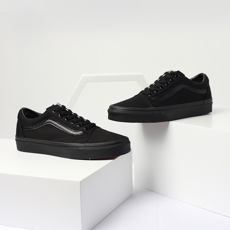 vans old skool低帮全黑色黑武士男女休闲帆布鞋滑板鞋vn0d3hbka