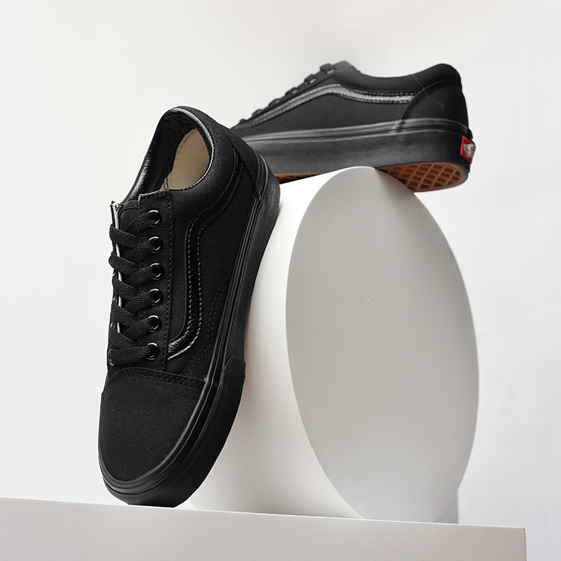 vans old skool低帮全黑色黑武士男女休闲帆布鞋滑板鞋vn0d3hbka