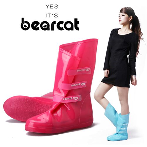 bearcat成人雨鞋套 防滑加厚耐磨防水  韩国时尚男女学生户外旅行 - 图0