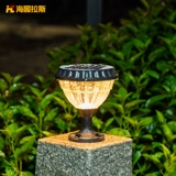 Дорожный фонарь на солнечной энергии для колонны для ограждения, водонепроницаемая настенная вилла для беседки