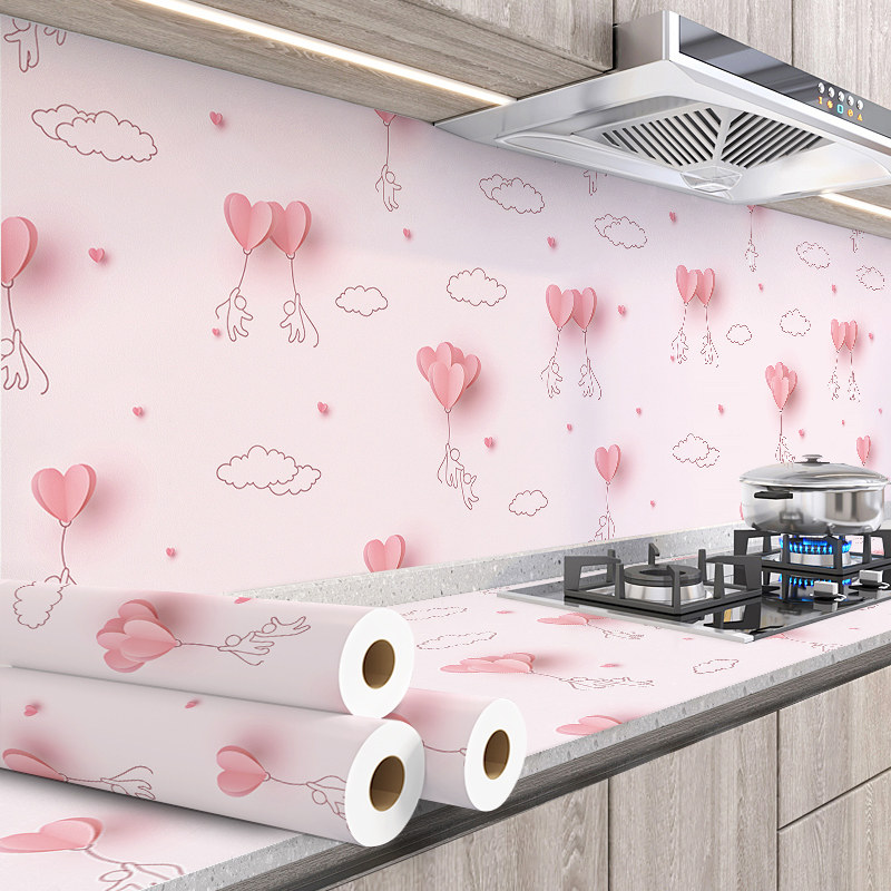 厨房防油贴纸防水墙面耐高温油烟机柜灶台用墙壁加厚装饰墙贴自粘,淘宝优惠券,粉丝福利购,淘宝优惠卷