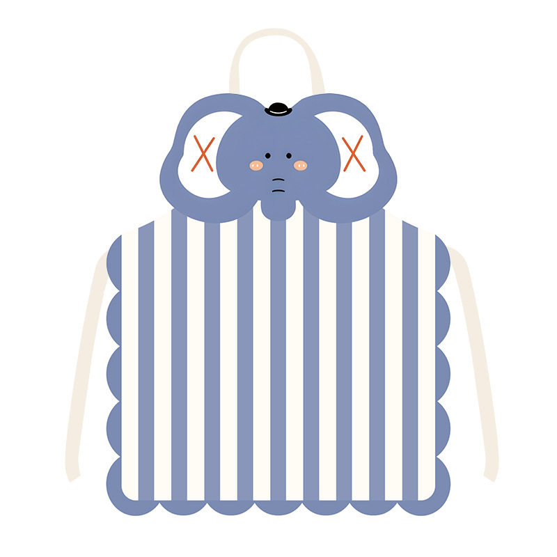 卡通小熊小象布艺异形围裙可爱烘焙厨房家居创意挂脖围腰防污罩衣,淘宝优惠券,粉丝福利购,淘宝优惠卷