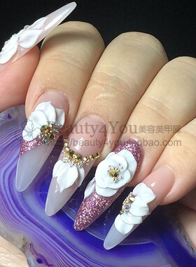 水晶粉台湾美甲水晶指甲